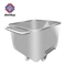 200L Vegetable Processing Equipment Movable Food Trolley 304 Stainless Steel Meat Skip Car